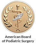 Logo Recognizing Center Grove Foot & Ankle Care's affiliation with the American Board of Podiatric Surgery